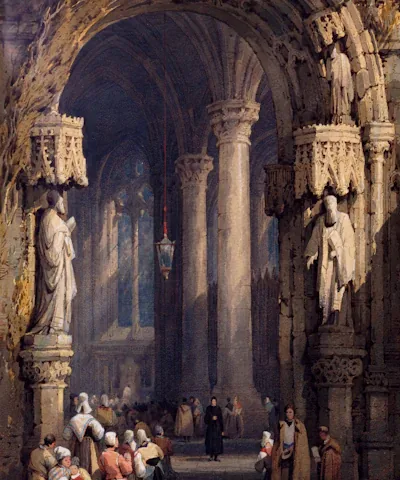 Close-up detail of the 'Braided Waters' mural showing intertwining river patterns in shades of teal and midnight blue